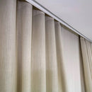 Cortina Gaze de Linho Com Blackout Para Trilho Suiço Simples