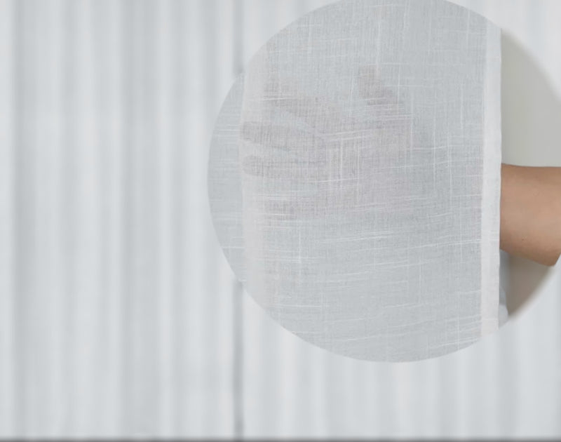 Cortina Gaze de Linho Para Cozinha, Sem Forro