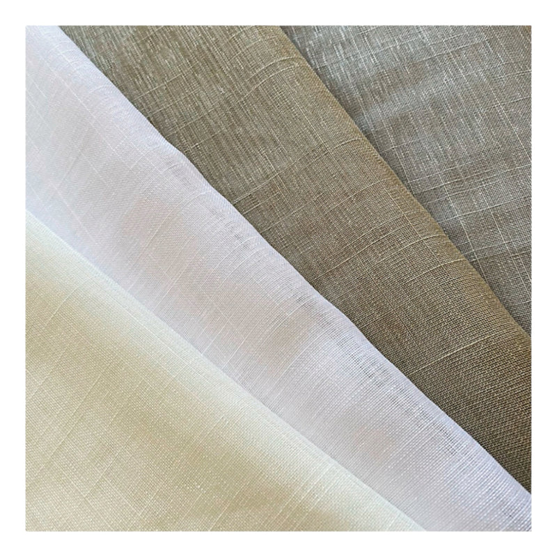 Cortina Gaze de Linho Para Cozinha, Sem Forro