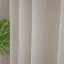 Cortina Gaze Linho Sem Forro Para Trilho Suiço Simples