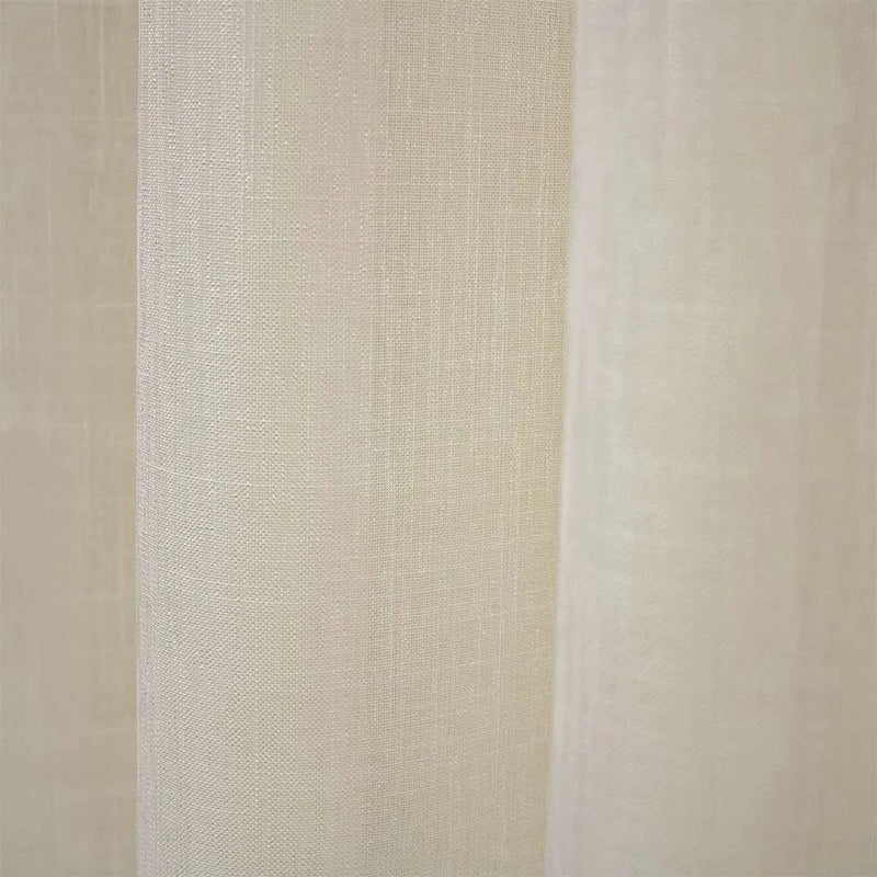 Cortina Gaze Linho Sem Forro Para Trilho Suiço Simples