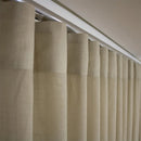 Cortina Gaze Linho Sem Forro Para Trilho Suiço Simples