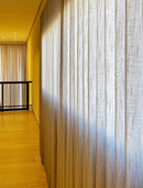 Cortina Gaze Linho Sem Forro Para Trilho Suiço Simples