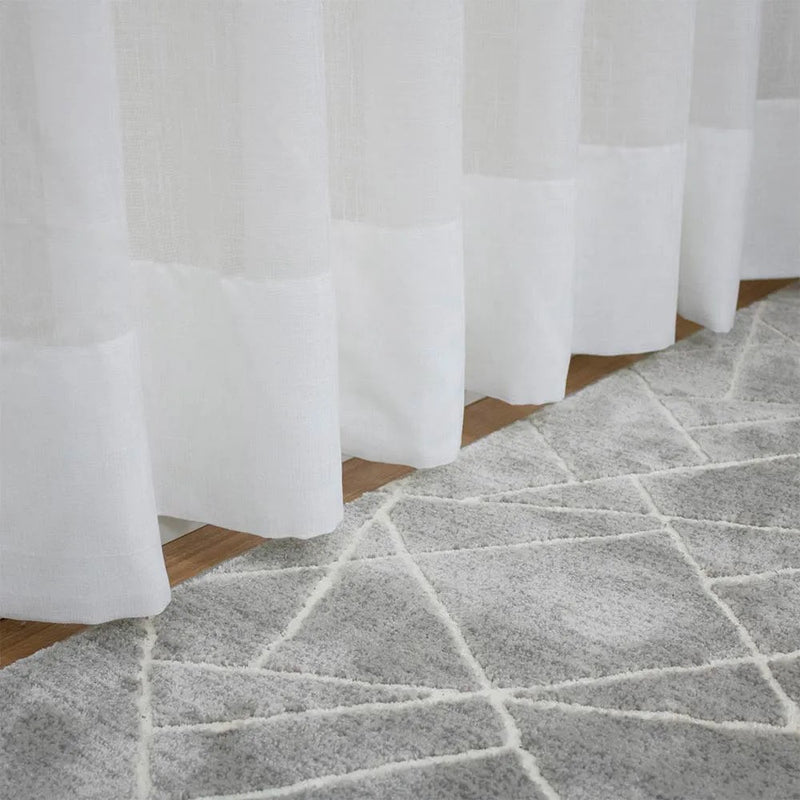 Cortina Gaze Linho Sem Forro Para Trilho Suiço Simples