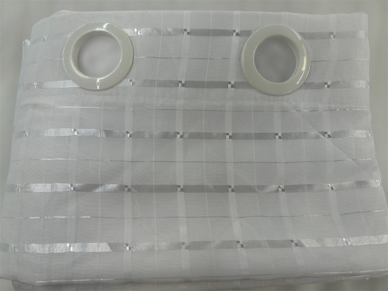 Cortina Voil Xadrez Para Cozinha