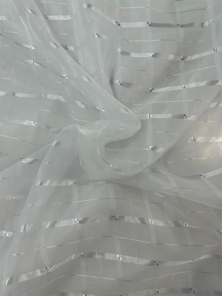 Cortina Voil Xadrez Para Cozinha