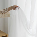 Cortina Voil Liso Branco Para Cozinha