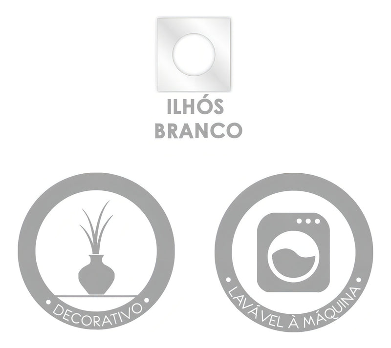 Cortina Voil Liso Branco Para Cozinha