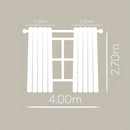 Cortina Voil Liso Com Forro Para Varão