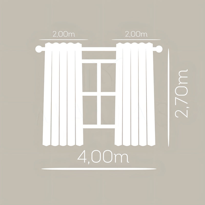 Cortina Voil Liso Com Forro Para Varão