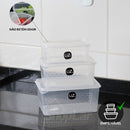 Jogo De Potes 3 Peças Uz Multiuso 3l, 2l E 1 Litros Bpa Free