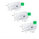 Jogo De Potes 3 Peças Uz Multiuso 3l, 2l E 1 Litros Bpa Free