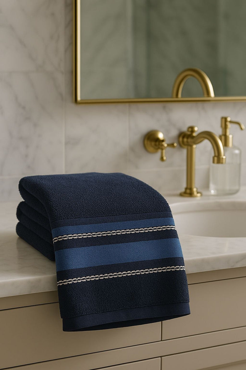 Talha de banho 1,35 X 0,65 Azul Marinho