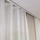 Cortina Gaze de Linho Com Blackout Para Trilho Suiço Simples