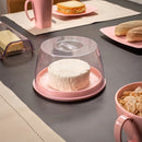 Queijeira Com Tampa Porta Queijos Frios Acrílico Vermelho Uz