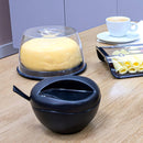 Queijeira Com Tampa Porta Queijos Frios Acrílico Vermelho Uz