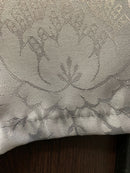 Toalha de Mesa Jacquard Cinza para 6 Lugares 2,00x1,38
