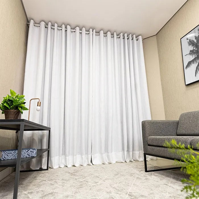 Cortina Gaze Linho com Forro de Blackout para Varão