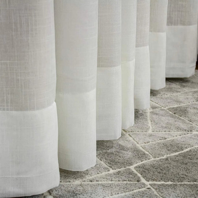 Cortina Gaze Linho com Forro de Blackout para Varão