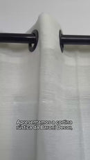 Cortina Rústica Veneza Para Varão