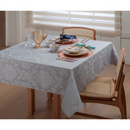 Toalha de Mesa Jacquard Cinza para 8 Lugares 2,40x1,38